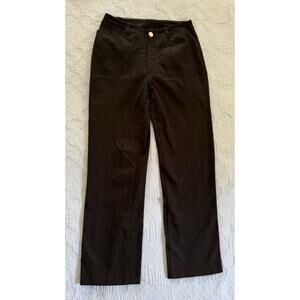 Joseph Pants Womens S Black Gabard Stretch Straight Leg France Designer